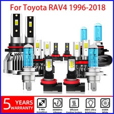 For Toyota RAV4 2013 2014 2015 - 4x 9005 LED Headlight Bulbs Kit High Low Beam
