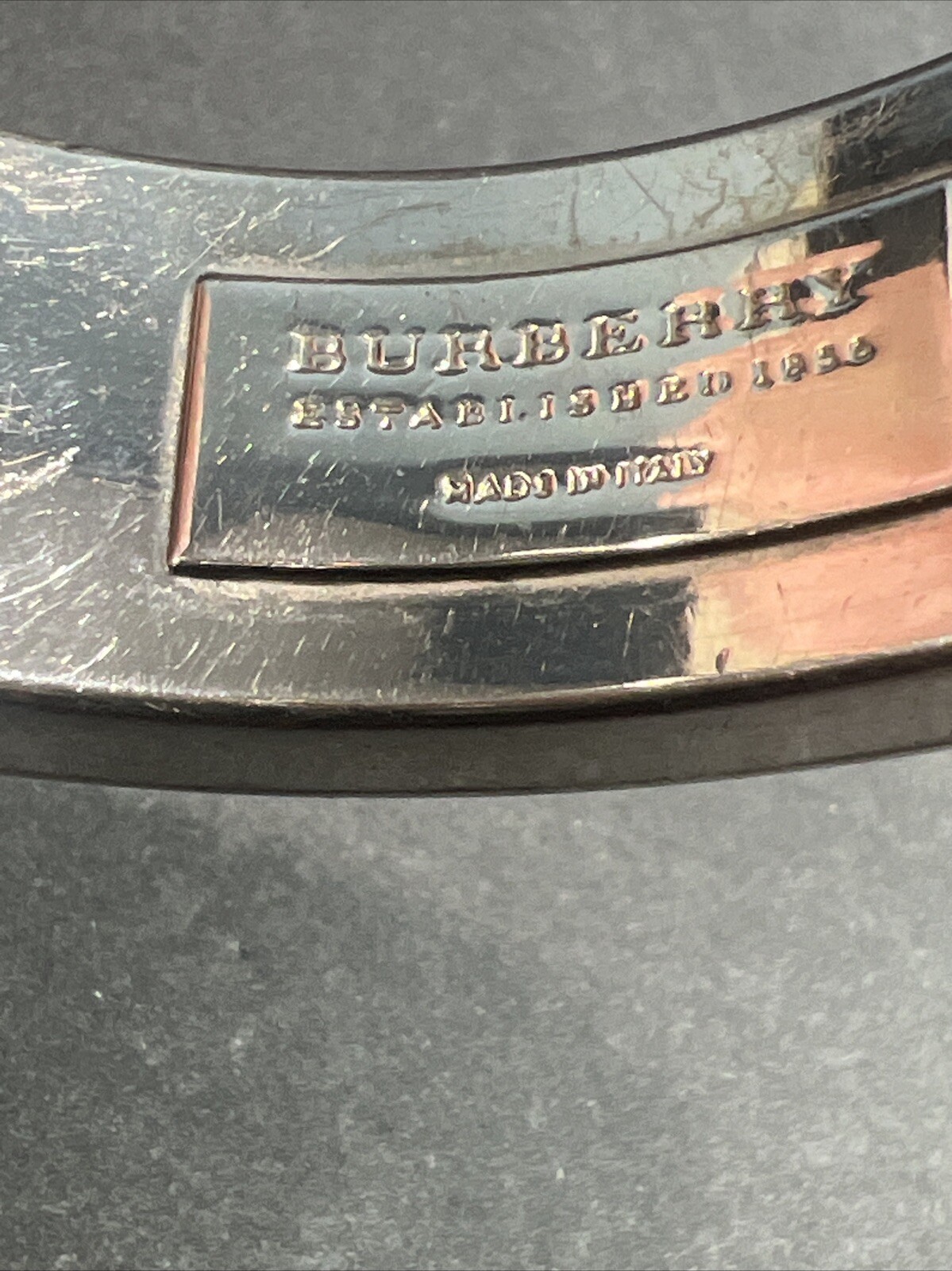 Burberry Heavy Cuff Bangle Bracelet - image 4