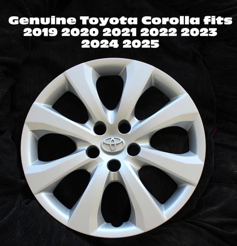 TOYOTA COROLLA 61191 16'' 8 SPOKE OEM HUBCAP WHEEL COVER 2019 to 2022