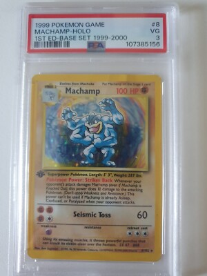 Machamp 008/102 Deck Exclusives Holo PSA 3