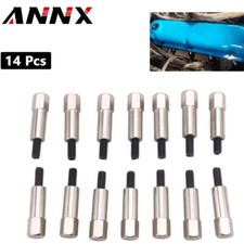 14pcs Chrome Valve Cover Bolt Set Kit Big Block For 396 427 454 502 572