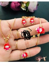 Christmas New Year Gift Necklace Earrings Rings Girls Kids Toddlers Gift Party