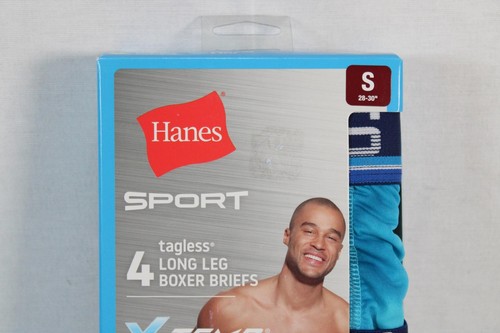 8 Pack of Hanes Sport Tagless Long Leg Boxer Briefs X-Temp Size Small S NEW A309 - Picture 3 of 9