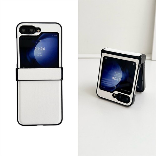Fashion PU Leather Phone Protective Case Cover For Samsung Galaxy Z Flip 3 4 5 6 - Picture 24 of 34