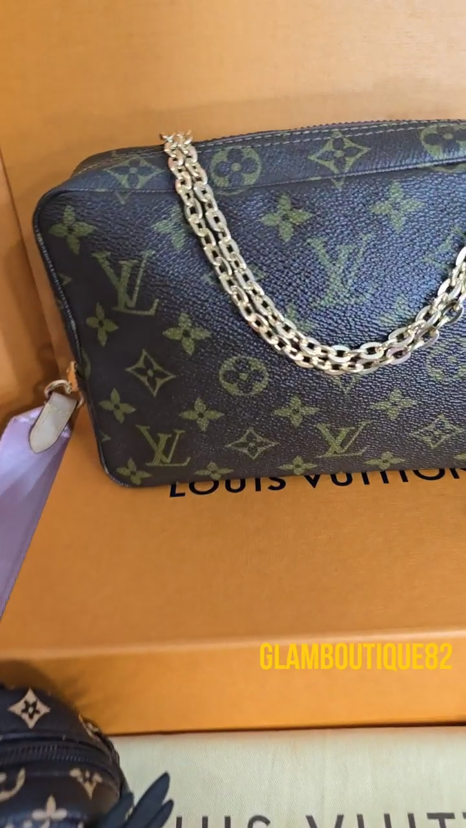 VINTAGE LOUIS VUITTON Monogram Compiegne 23 Cosmetic Crossbody Bag