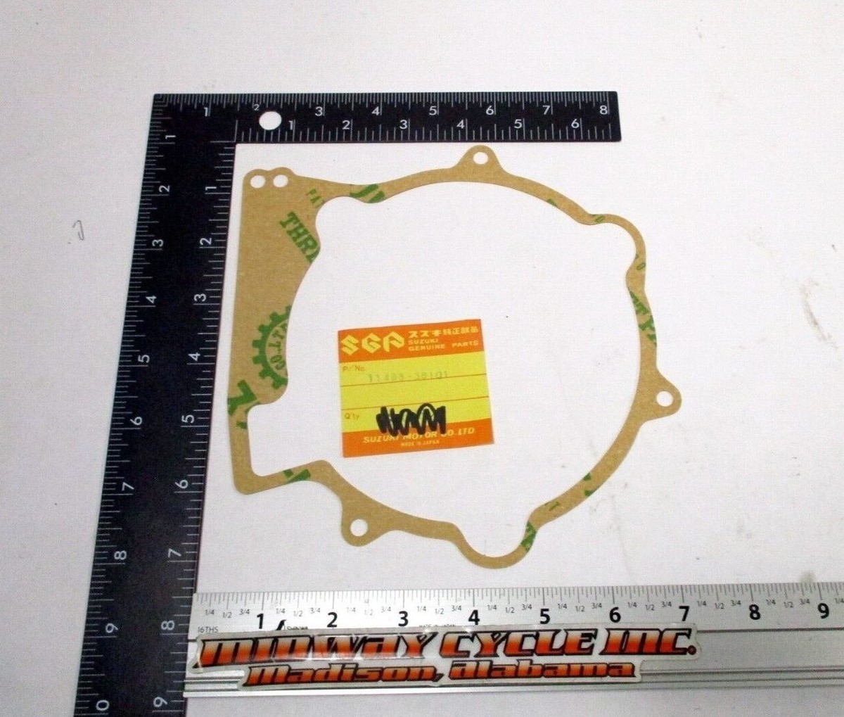 NEW NOS OEM SUZUKI MAGNETO STATOR COVER GASKET 11483-36101 GT185