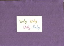 BABY die cuts scrapbook cards