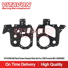 Vitavon CNC Real Carbon Chassis Plate Set For LOSI Promoto MXLOS264002