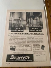 Vintage 1950 Dearborn Water Treatment & Rust Preventives ad