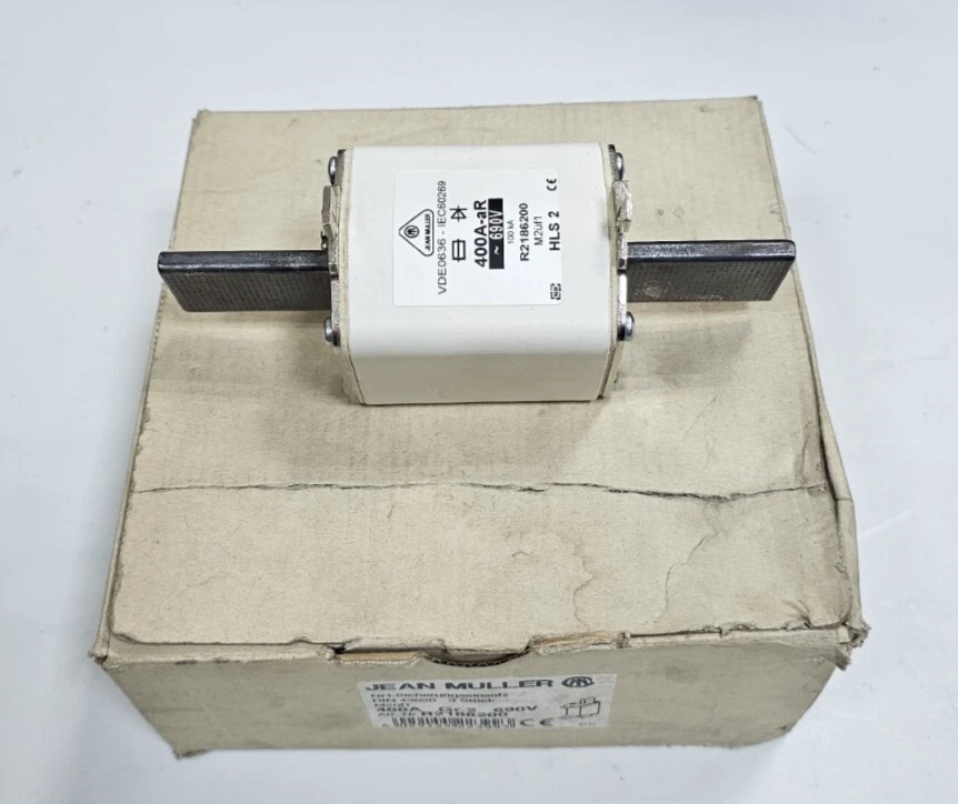 Jean Müller | R2186200 | 400A | Juego de eslabones de fusibles (paquete de 3 ... - Imagen 2 de 4