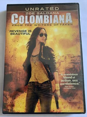 COLOMBIANA DVD Starring Zoe Saldana Cliff Curtis UNRATED VERSION SEALED
