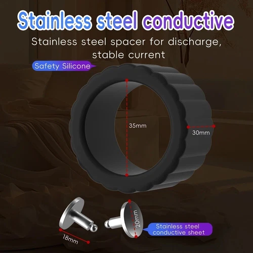 Electric Penis Extender Stretcher Sleeve Penis E-Stim Enhancer Enlarger Set NEW - Picture 15 of 23