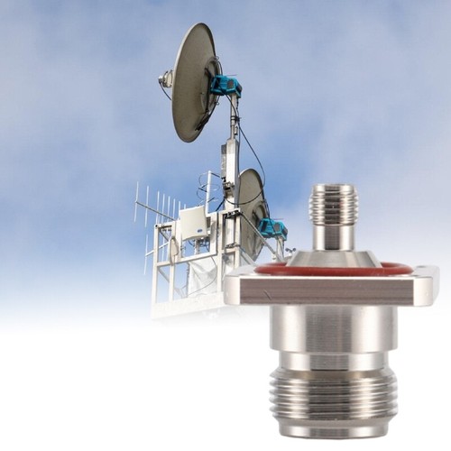 N Female to SMA Female Panel Mount 4 Hole N to SMA Coax Connector for Antennas - Zdjęcie 2 z 8