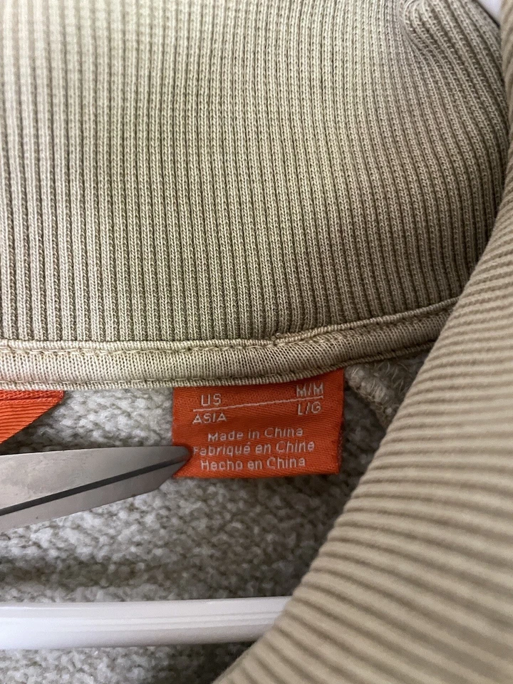 Merrell Sweater Full Zip Tan Beige Jacket Mens Athleisure Size Large - Image 4 of 4