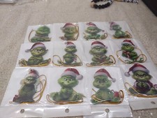Grinch Christmas Ornaments 12 Pack Bundle 9