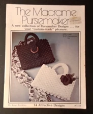 Vintage Pattern Booklet Macrame Pursemaker Rose Brinkley # 7228 