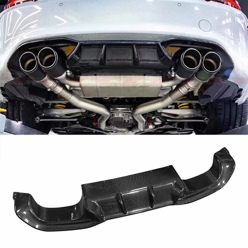 Real Carbon Fiber AK Rear Bumper Diffuser Lip For BMW F87 M2 Coupe 16-20 A - Picture 6 of 10
