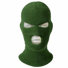 Face Mask Ski Mask Winter Cap 3 Hole Balaclava Beanie Hat Hood Tactical Warm Men