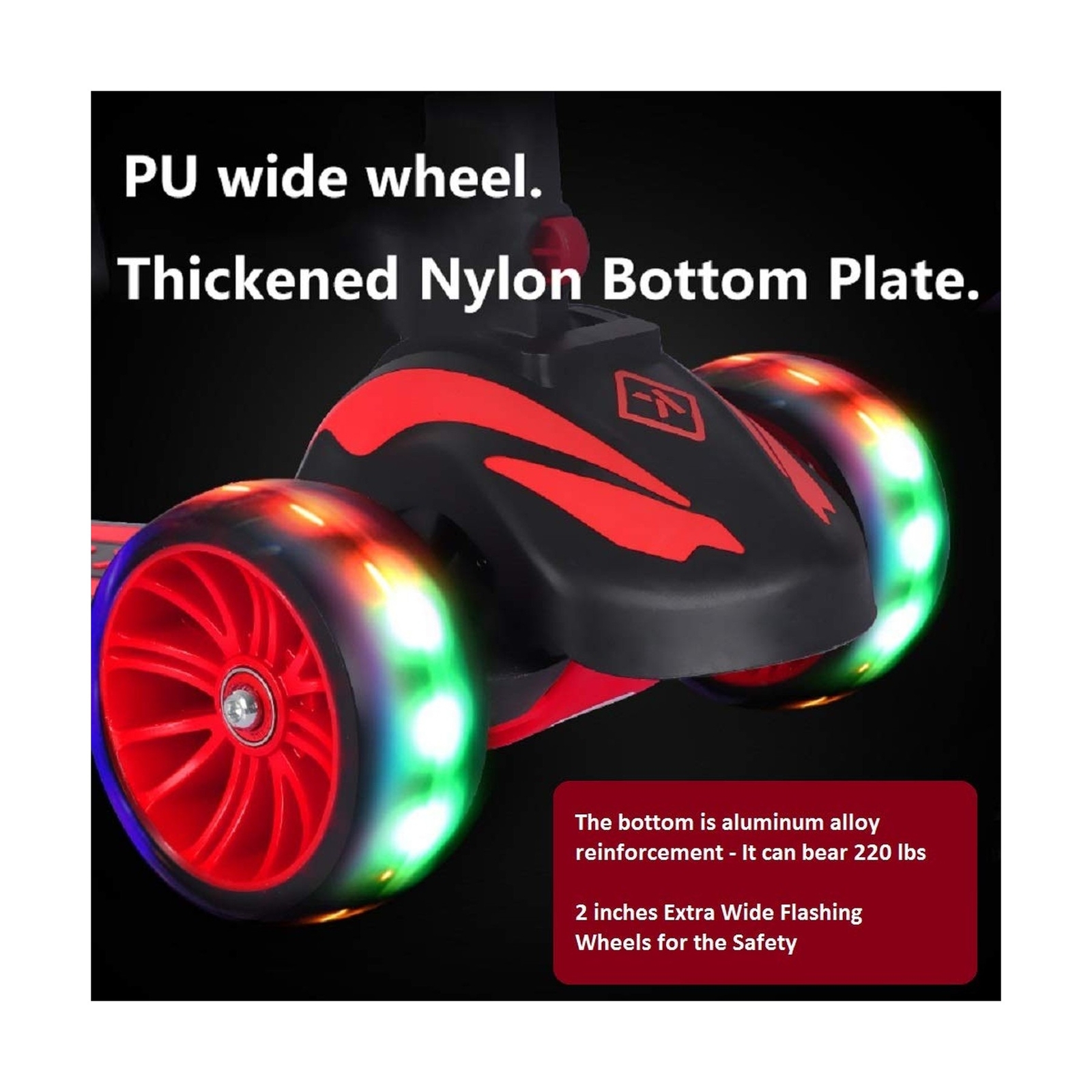 KSpeed 3 Wheels Kick Scooter for Kids and Toddlers Girls & Boys