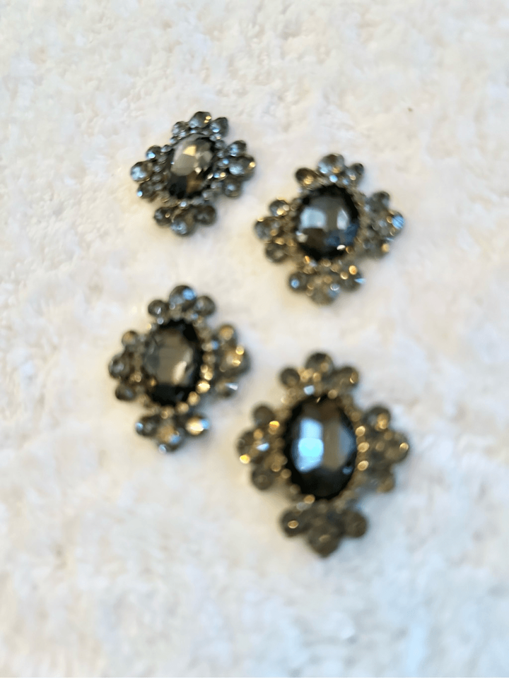Gun metal Rhinestone jewelry craft decor | eBay
