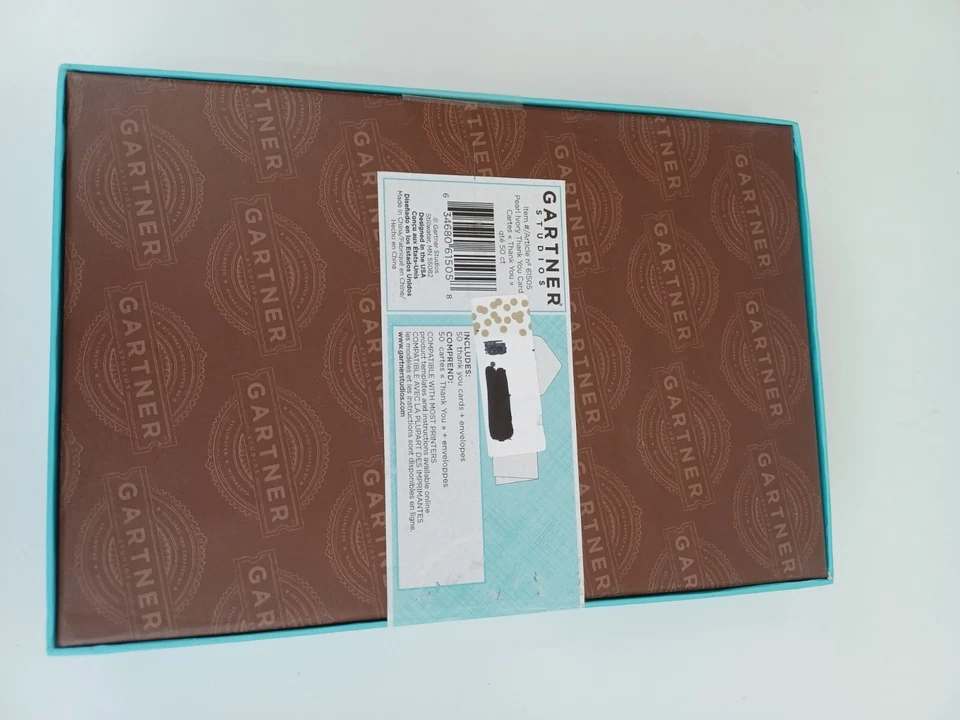 TARJETAS Y SOBRES DE AGRADECIMIENTO 50 Borde Perla Marfil Boda Fiesta Oficina Foto 2 de 4