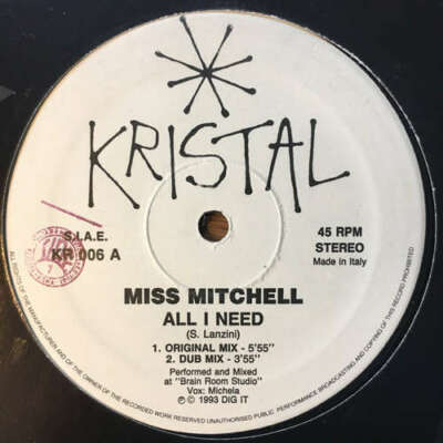 Miss Mitchell - All I Need 12'' Vinyl Schallplatte 153052