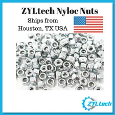 100x ZYLtech Nyloc Locking Nuts - M3, M4, M5, M8