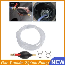 Gas Transfer Siphon Pump Gasoline Siphone Hose Oil Water Fuel Transfer Hand Pump