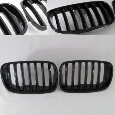 Passend für BMW X5  E70   2006 ->  NIEREN GRILL HOCHGLANZ SCHWARZ