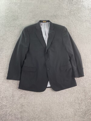 Brooks Brothers Jacket 44R Black Wool Explorer Fitzgerald Luxury Designer USA