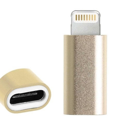 USB Type C 3.1 Female To 8 Pin Male Adapter Converter For iPhone iPad iPod - Picture 3 of 6