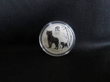 2022 Australia Lunar Series III Year Of The Tiger 1/2 oz Silver Capsuled BU Coin