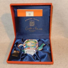 Charlotte di Vita Numbered Edition ELEPHANT Enamel Teapot Watering Hole Trade