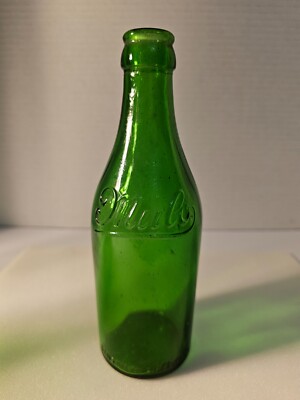 Vintage Prohibition Era Mulo Grape Drink 10 Ounce Green Glass Bottle #3