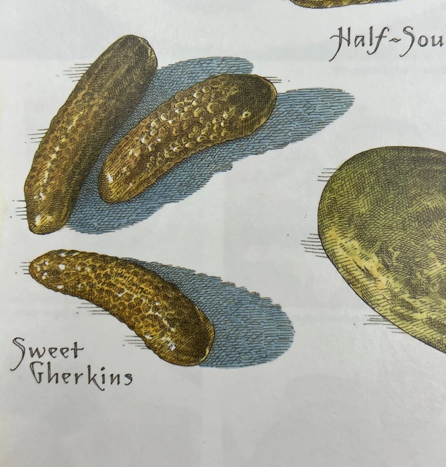 Cooks Illustrated Back Cover Only Kitchen Art John Burgoyne - Pickles Gerkins - Image 4 of 4