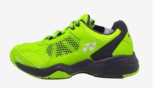 bright green tennis shoes