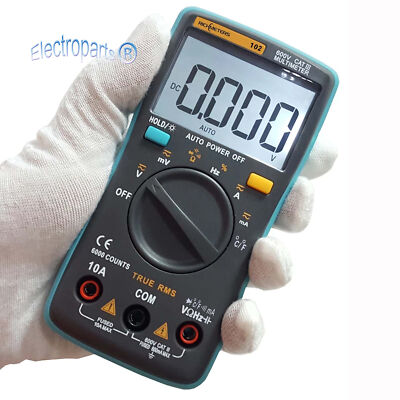 RICHMETERS Rm102 True-rms Multifunctional LCD Digital Display Multimeter