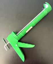 LG Sourcing Standard Steel 9" Ratcheting Caulk Gun Fits 10 oz Tube Bright Green