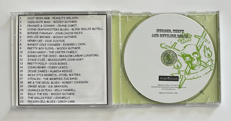 Theme Time Music Murder, Theft and Devilish Deals Folk Blues Cd Album NM / Ex - Изображение 3 из 4