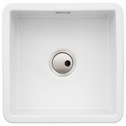 Abode SANDON 1.0 Bowl Ceramic Kitchen Sink, White AH0703