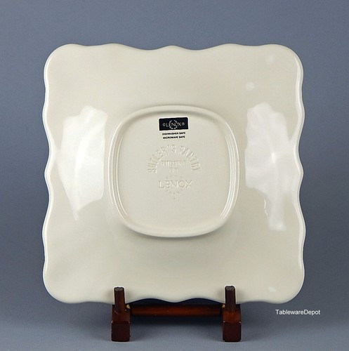 Lenox PATISSERIE, Butler's Pantry, 9" Square Salad Plate, MINT/UNUSED Condition! - Picture 2 of 3