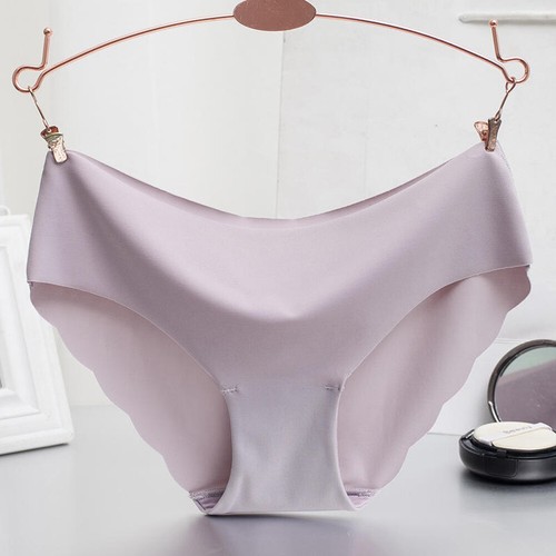Womens Underpants Seamless Ice Silk Soft Briefs Hipster Panties Underwear Luxur, - Picture 6 of 20