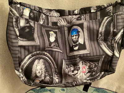EASTPAK Messenger bag unique pop art design. Waterproof .expandable.  NWOT 