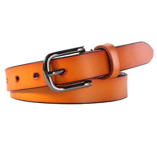 Ladies Women's Waist Belt Real Leather Casual Buckle Jeans Belt UK