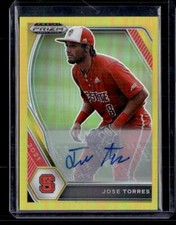 2021 Prizm Draft Picks #PDP89 Jose Torres Base Autographs Gold Prizm AU,SN