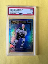 2020 O-Pee-Chee Platinum Jason Robertson RC #'d /99 ARTIC FREEZE PSA 9 #159 (70)