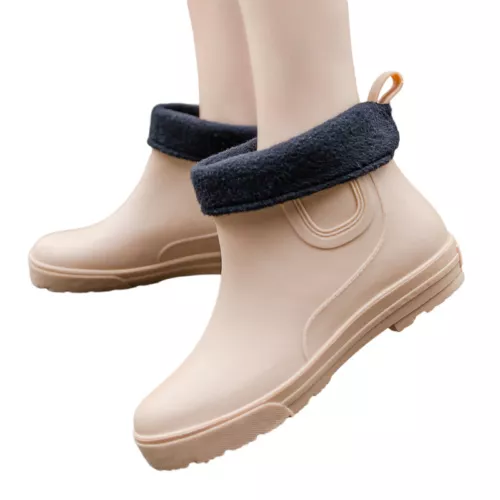 Stivali donna larghi polpaccio comodi in gomma stivali da pioggia donna stivali da pioggia slip on outdoor - Foto 12 di 49