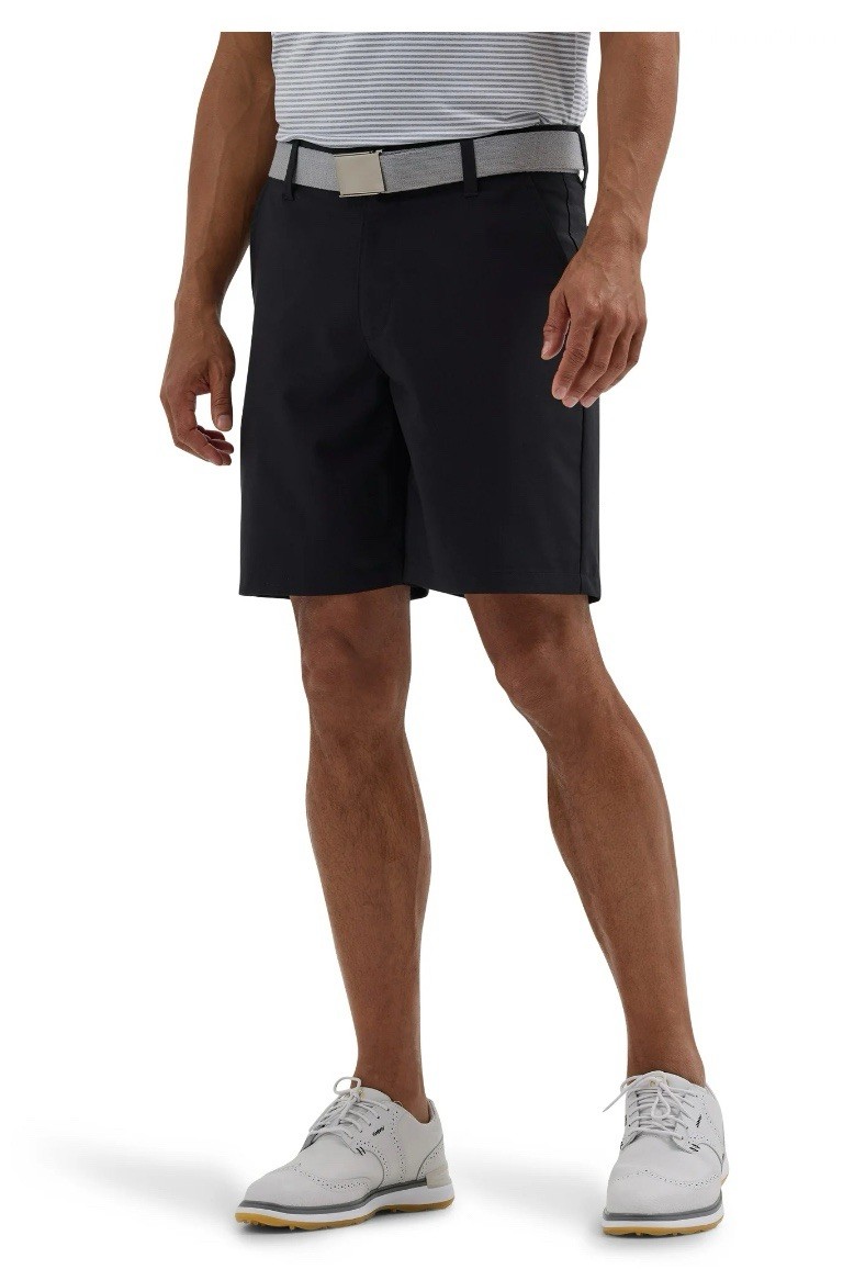 LEE Golf Series Size 46 Black Men's Flat Front Chino Shorts NWT