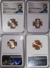 2025 P & D Lincoln SHIELD 1c Cent 2 Coin Set  NGC MS 69 RD