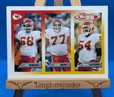 2005 Topps Total Brian Waters RC rookie card Will Shields Willie Roaf HOF Chiefs